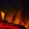 Видео продолжительностью 13 секунд огонь пылающий в камине