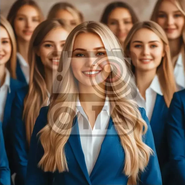 Изображение менеджеры девушки в костюмах