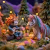 Показанные на картинке игрушки, выполненные из экологически чистых материалов, привносят в детскую игровую среду безопасность и уют. Они не просто игрушки, а настоящие произведения искусства, которые могут стать верными спутниками в играх и приключениях, развивая фантазию и воображение у детей