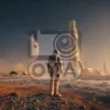 Неизведанная планета, на которой находится наш смельчак, наполнена уникальными ландшафтами и загадочными формами рельефа, каждая деталь которой может раскрыть тайны о происхождении планет и жизни вне Земли. Такое изображение не только визуально привлекает внимание, но и приглашает зрителей задаться вопросами о существовании жизни на других планетах и о будущем колонизации космоса