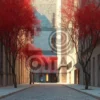 Деревья с красной листвой, располагающиеся по обеим сторонам улочки, образуют естественный тоннель, который не только радует глаз, но и служит естественной защитой от городского шума, делая это место идеальным для отдыха и общения. Краски осени наполняют пространство тепло и уютом, привлекая фотографов, художников и романтиков, желающих запечатлеть это мгновение