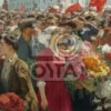 Красное платье олицетворяет страсть и уверенность, отражая индивидуальность и смелость современной женщины. В её взгляде можно увидеть искру решимости и жизнерадостности, что дополнительно подчеркивает динамику окружающей обстановки. Эта сцена может вызвать эмоции у зрителей, вдохновляя их на собственные приключения и стремление к самовыражению