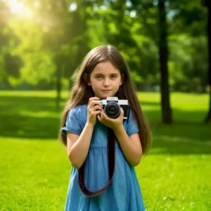 Девочка с фотоаппаратом