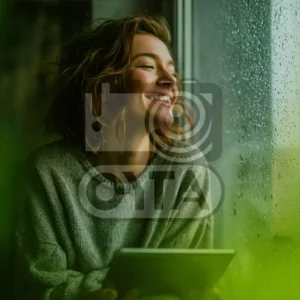 Девушка с планшетом