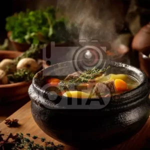 Шурпа с зеленью