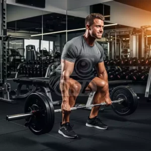Мужчина со штангой