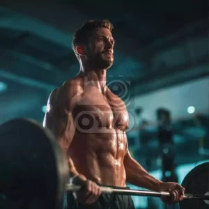 Мужчина со штангой