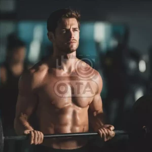 Мужчина со штангой