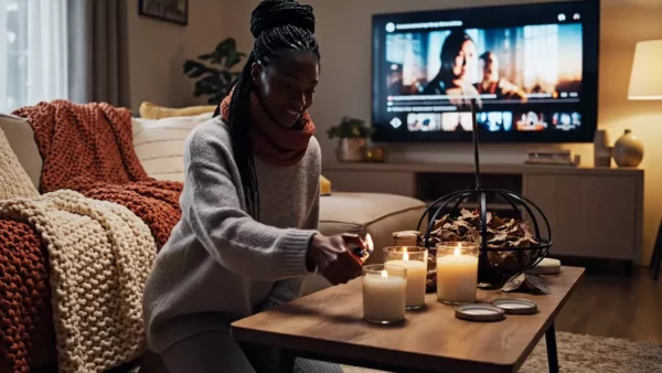 Девушка и осень