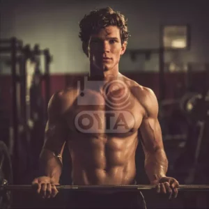 Мужчина со штангой