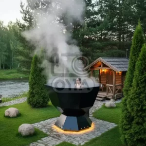 Банный чан с девушкой