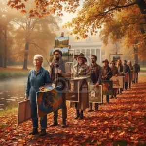 Художники в парке