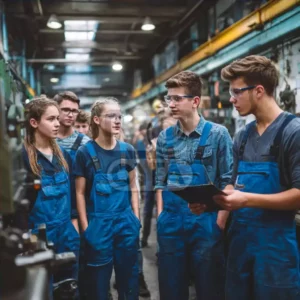 Подростки на производстве