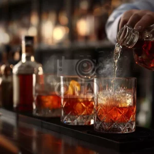 Барная стойка с напитками