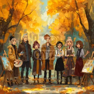 Художники в парке Художники в парке